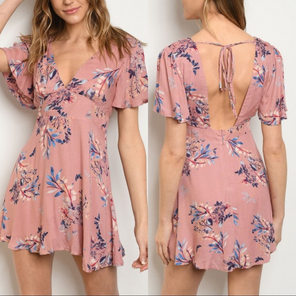 💕 Spring Rose Floral Mini Dress - Picture 6 of 6